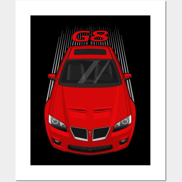 Pontiac G8 2008-2009 - Red Wall Art by V8social